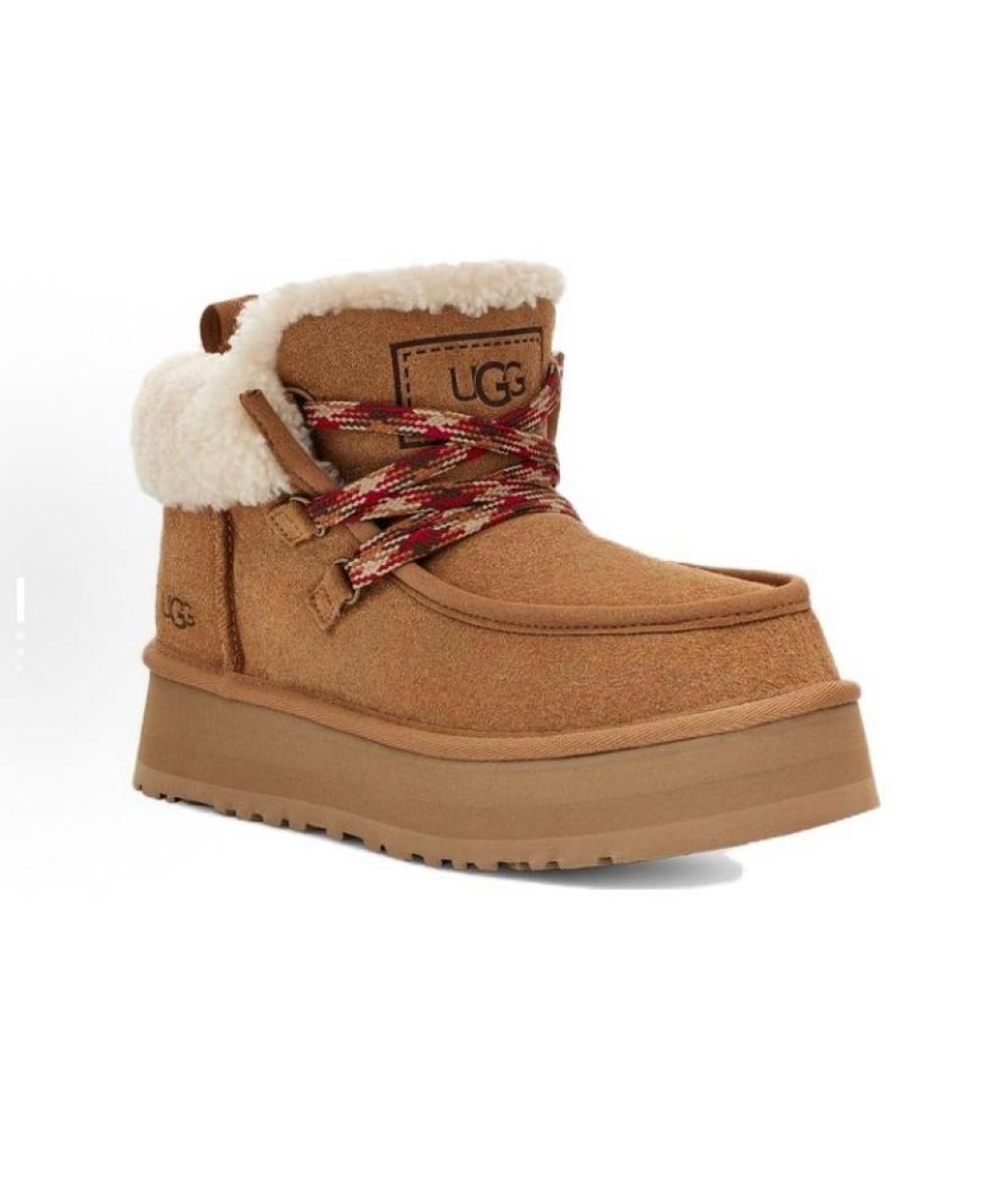 UGG AUSTRALIA Бежевые замшевые ботинки, фото 2