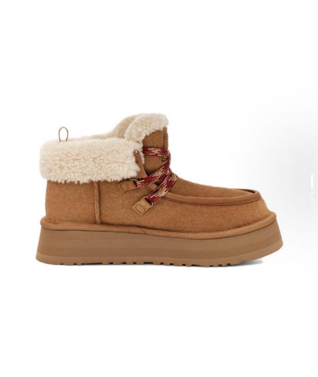 UGG AUSTRALIA Бежевые замшевые ботинки, фото 7