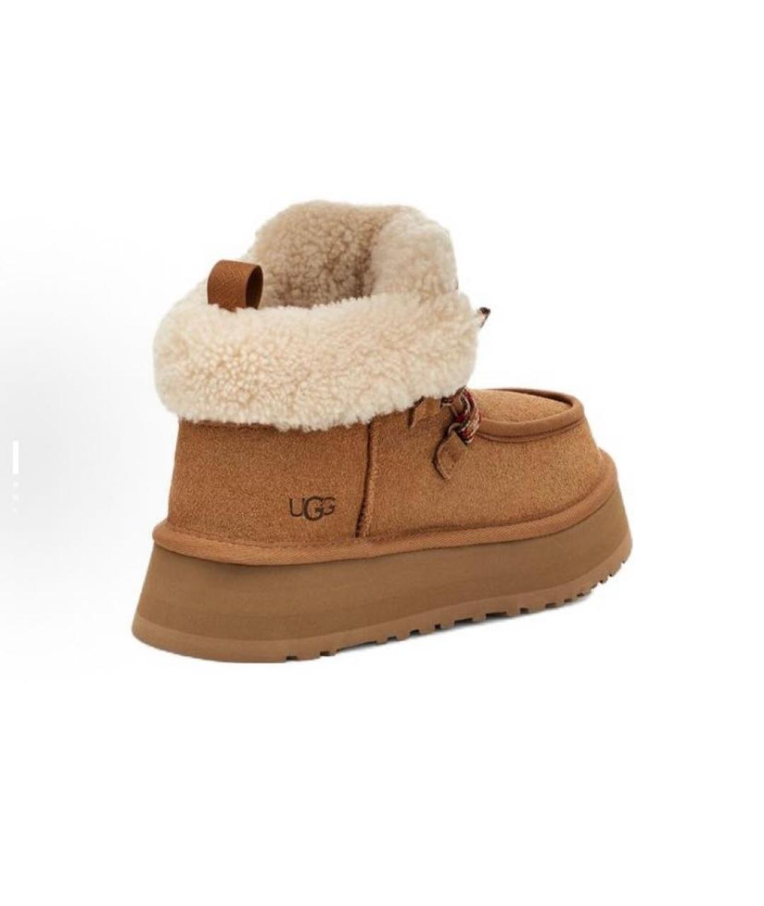 UGG AUSTRALIA Бежевые замшевые ботинки, фото 3