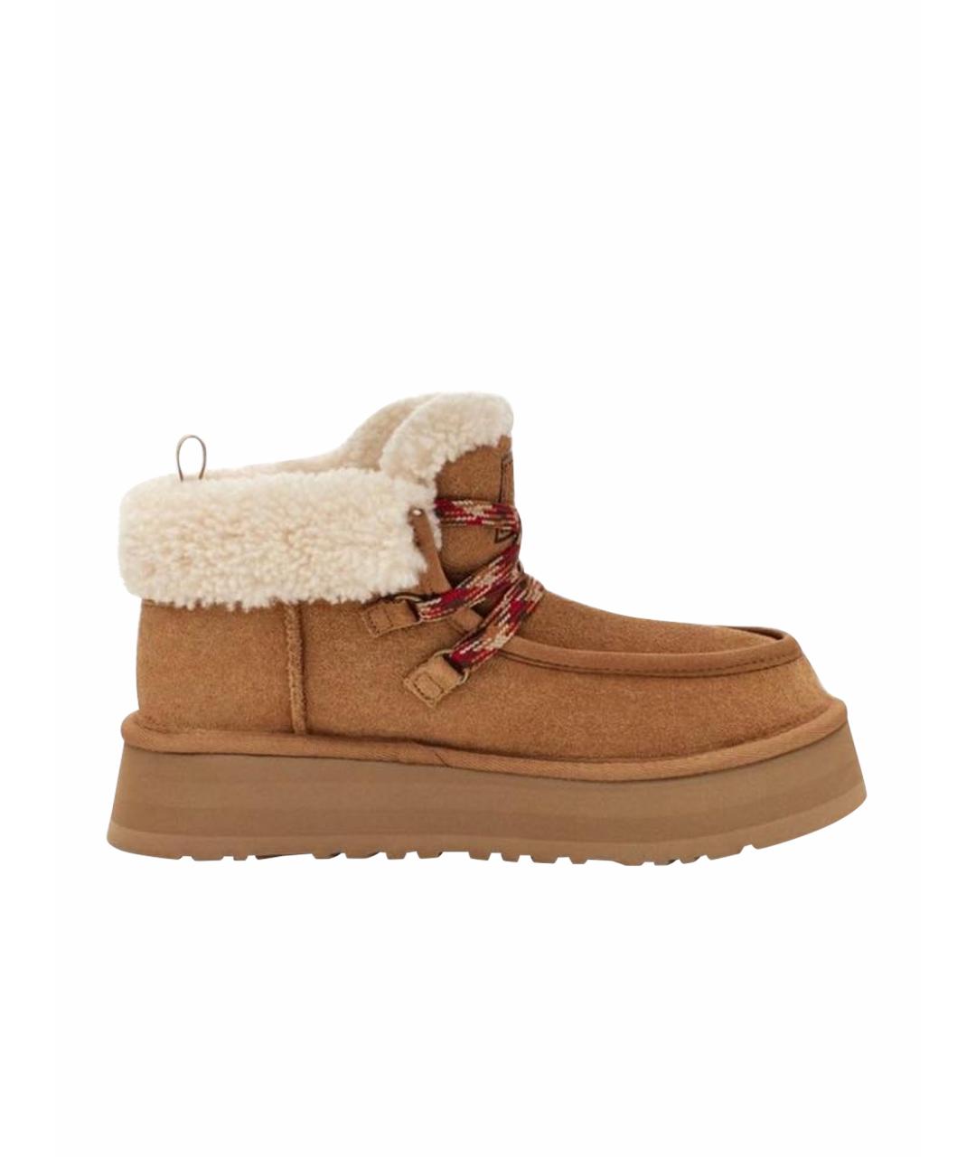 UGG AUSTRALIA Бежевые замшевые ботинки, фото 1