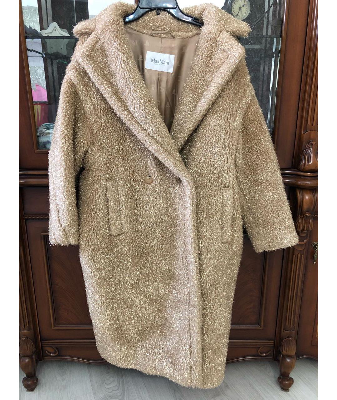 MAX MARA Коричневое шерстяное пальто, фото 7