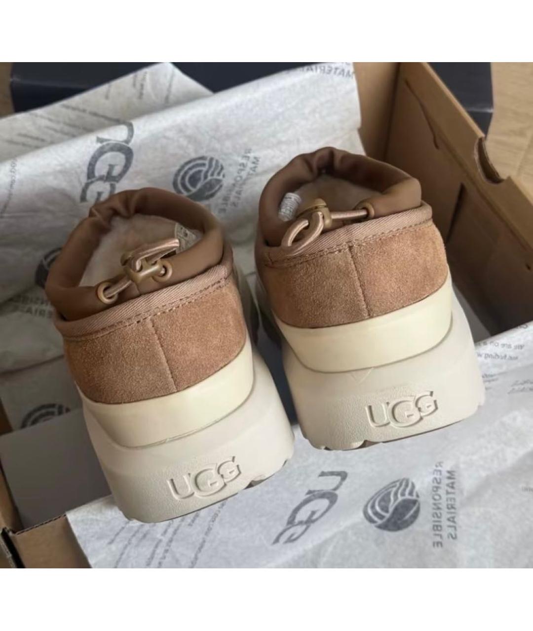 UGG AUSTRALIA Оранжевое замшевые ботинки, фото 7