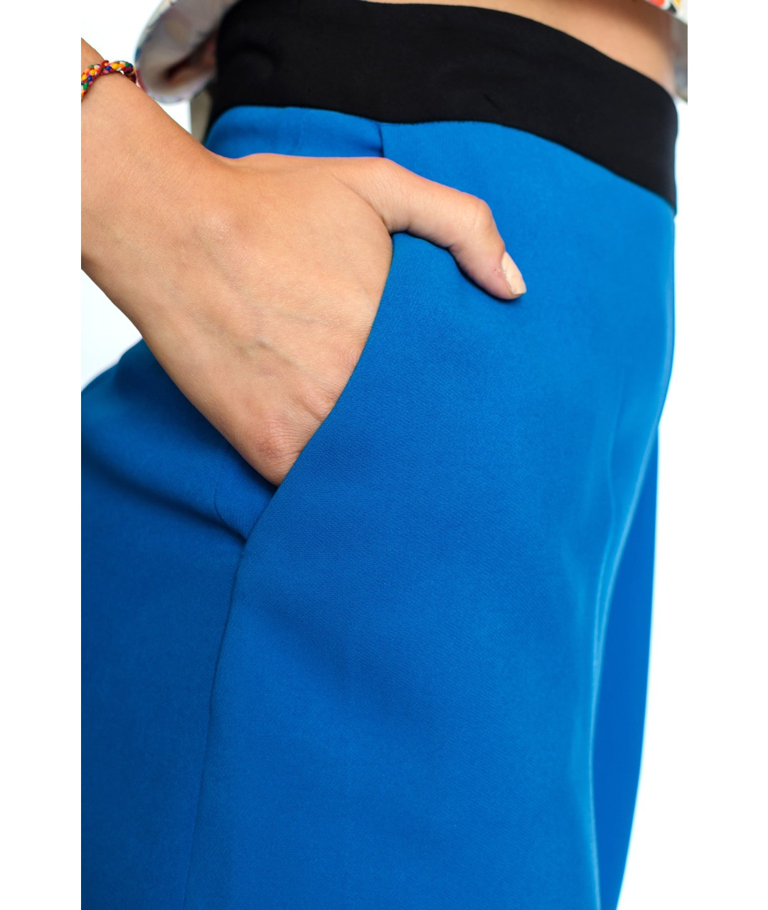 EMILIO PUCCI Синяя юбка-шорты, фото 6