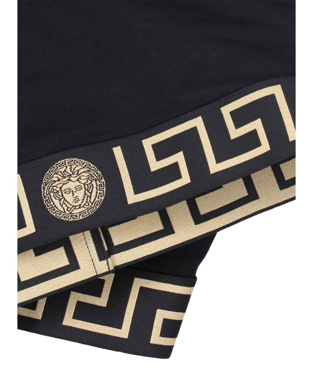 VERSACE Черная полиэстеровая майка, фото 3