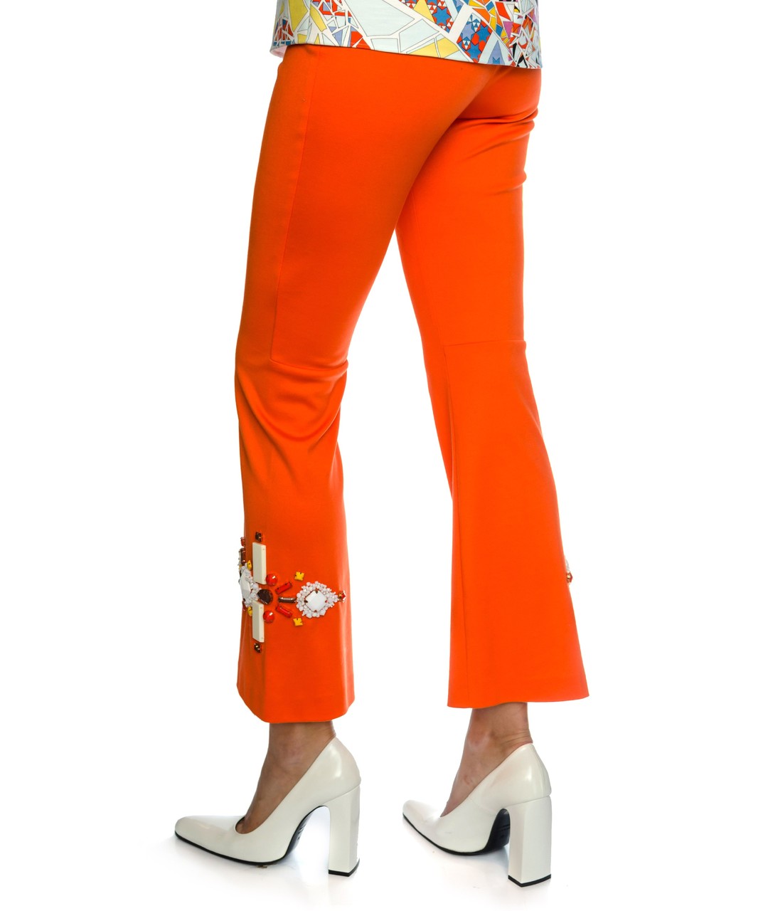 EMILIO PUCCI Оранжевое брюки широкие, фото 3