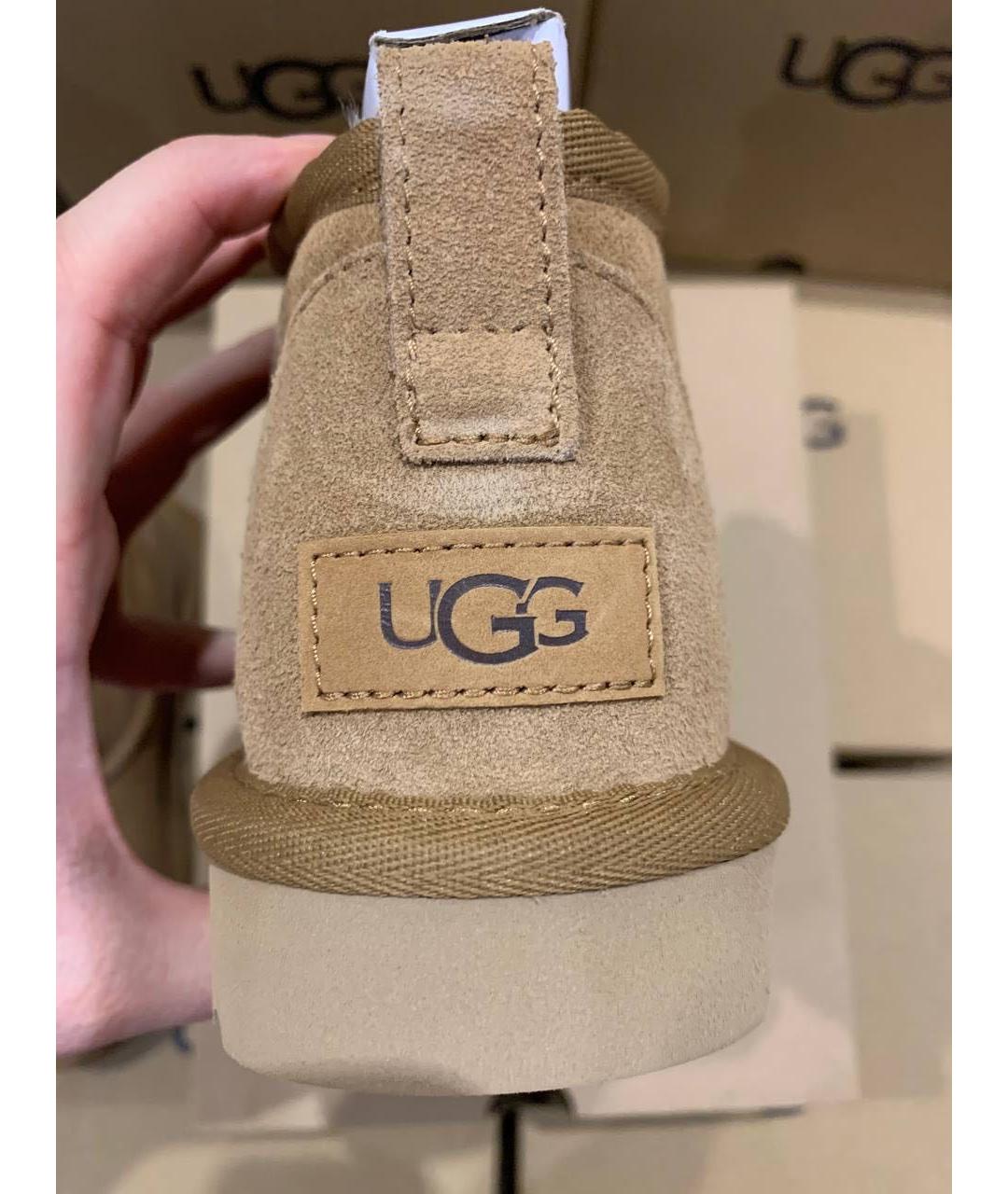 UGG AUSTRALIA Оранжевое замшевые ботинки, фото 3