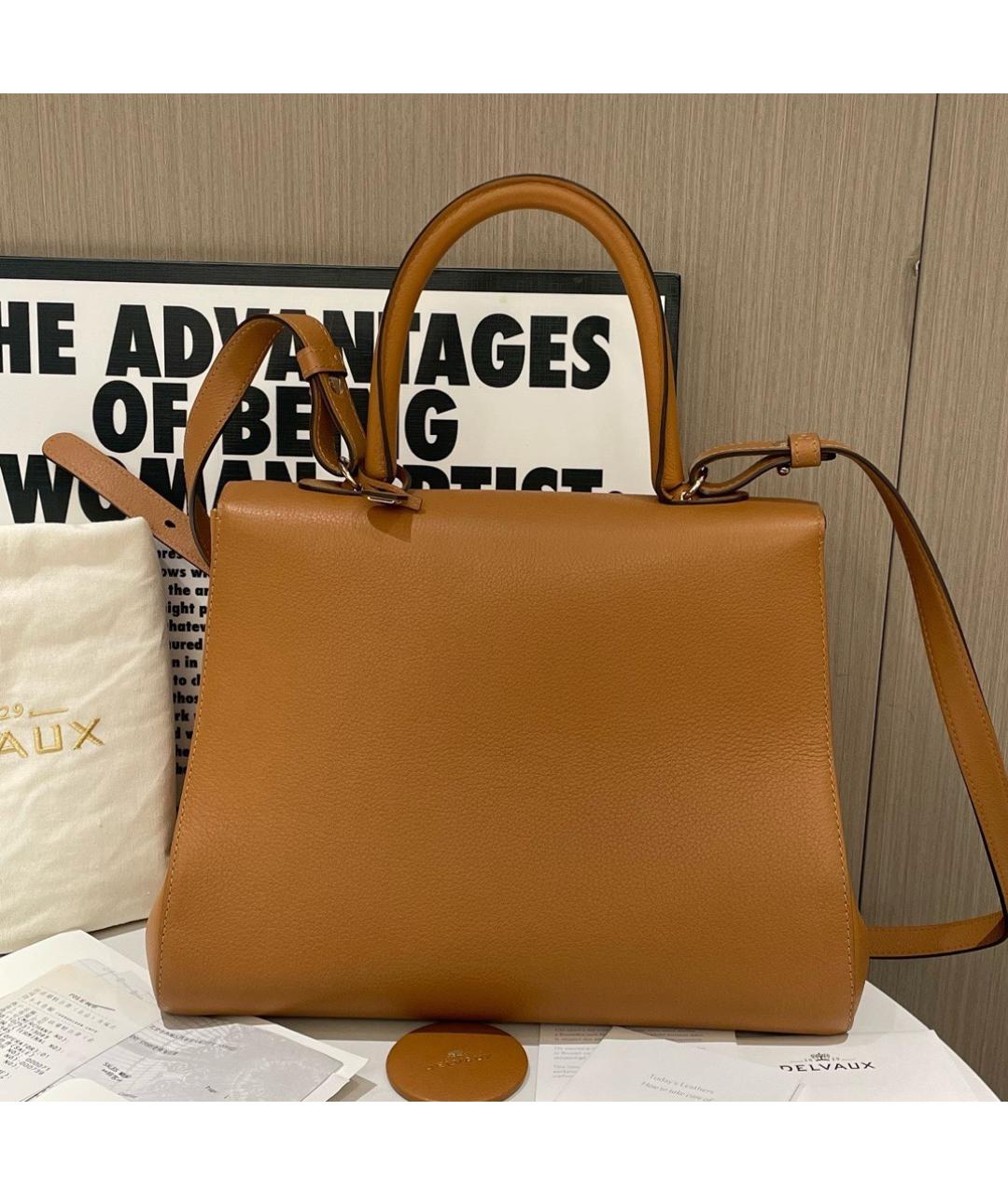 DELVAUX Коричневая кожаная сумка через плечо, фото 3