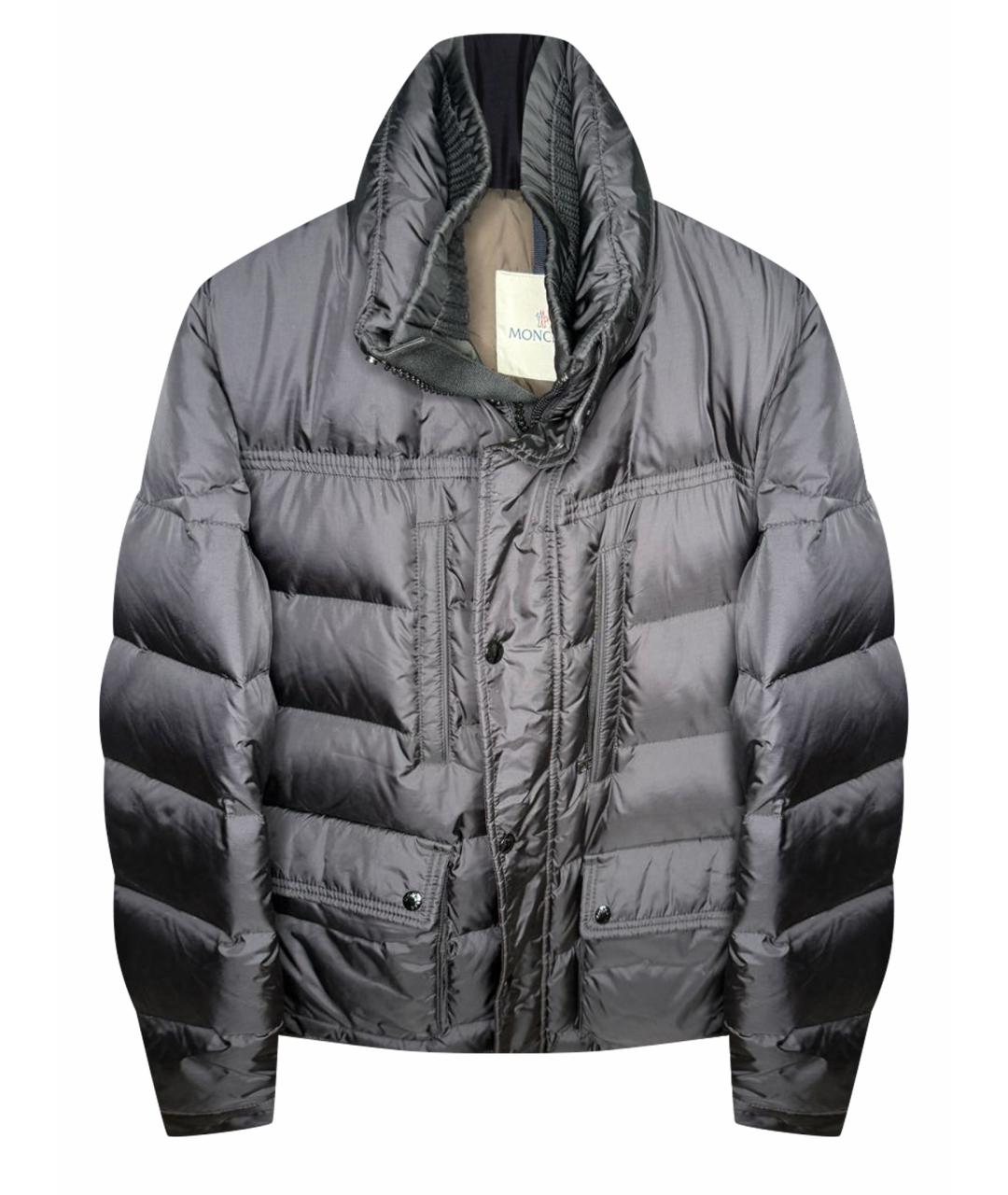 MONCLER Черный пуховик, фото 1