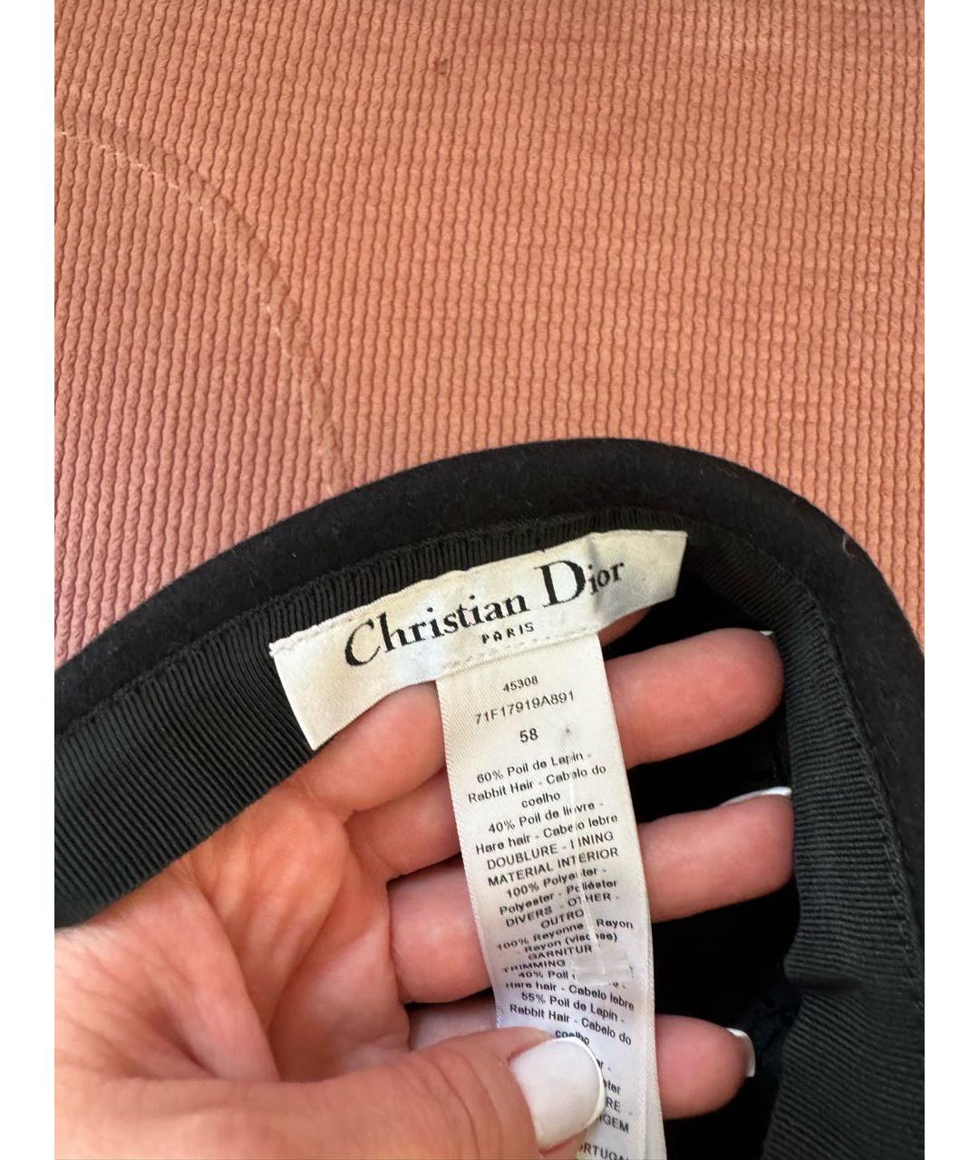 CHRISTIAN DIOR Черная кепка, фото 7