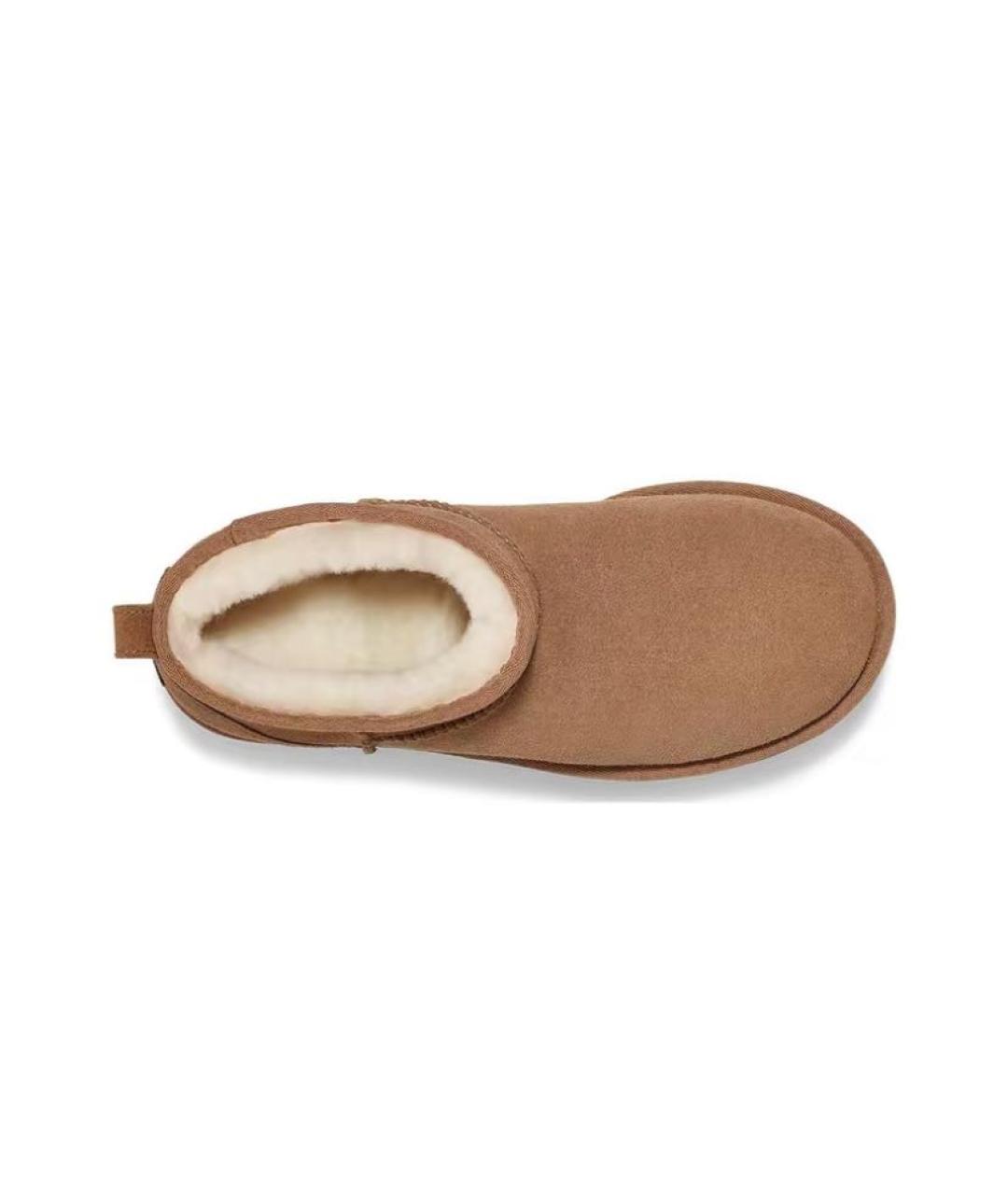 UGG AUSTRALIA Коричневые замшевые низкие ботинки, фото 3