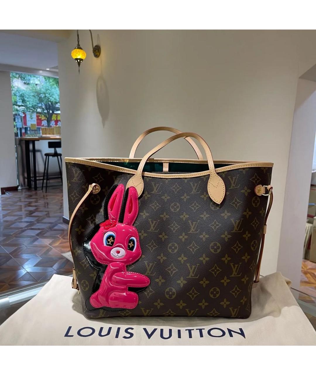 LOUIS VUITTON Коричневая сумка тоут, фото 3