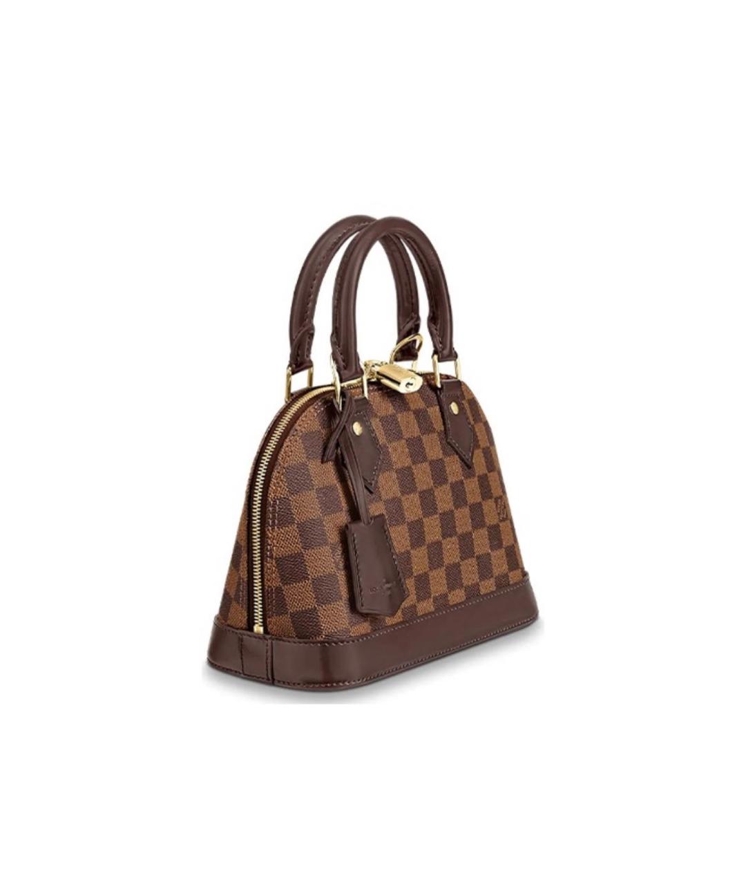 LOUIS VUITTON Кожаная сумка с короткими ручками, фото 3