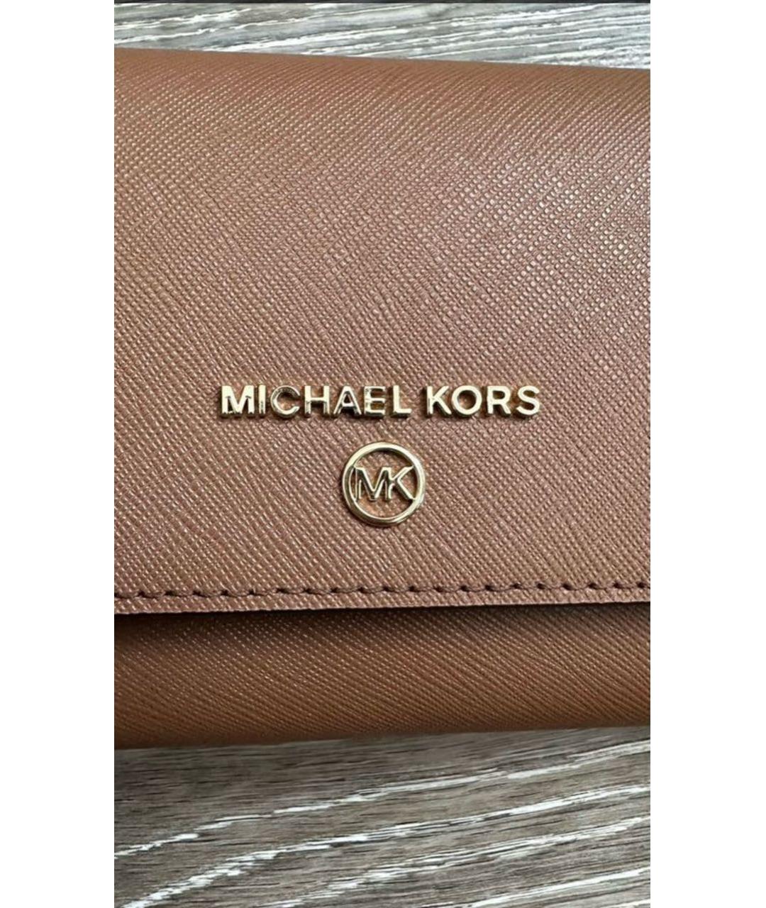 MICHAEL KORS Коричневая сумка через плечо, фото 2