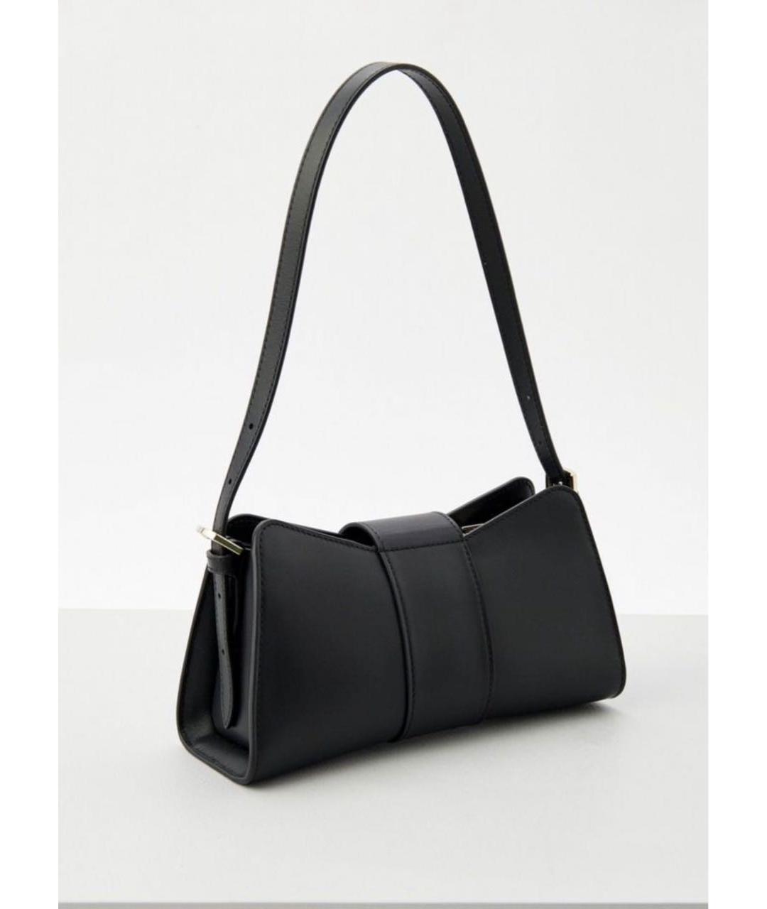 FURLA Черная кожаная сумка через плечо, фото 3