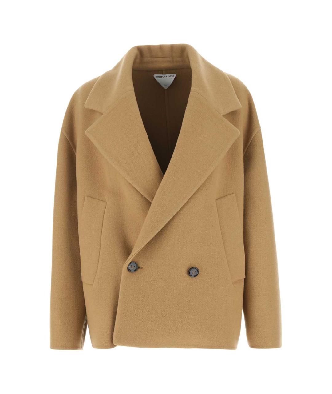 BOTTEGA VENETA Бежевое кашемировое пальто, фото 1
