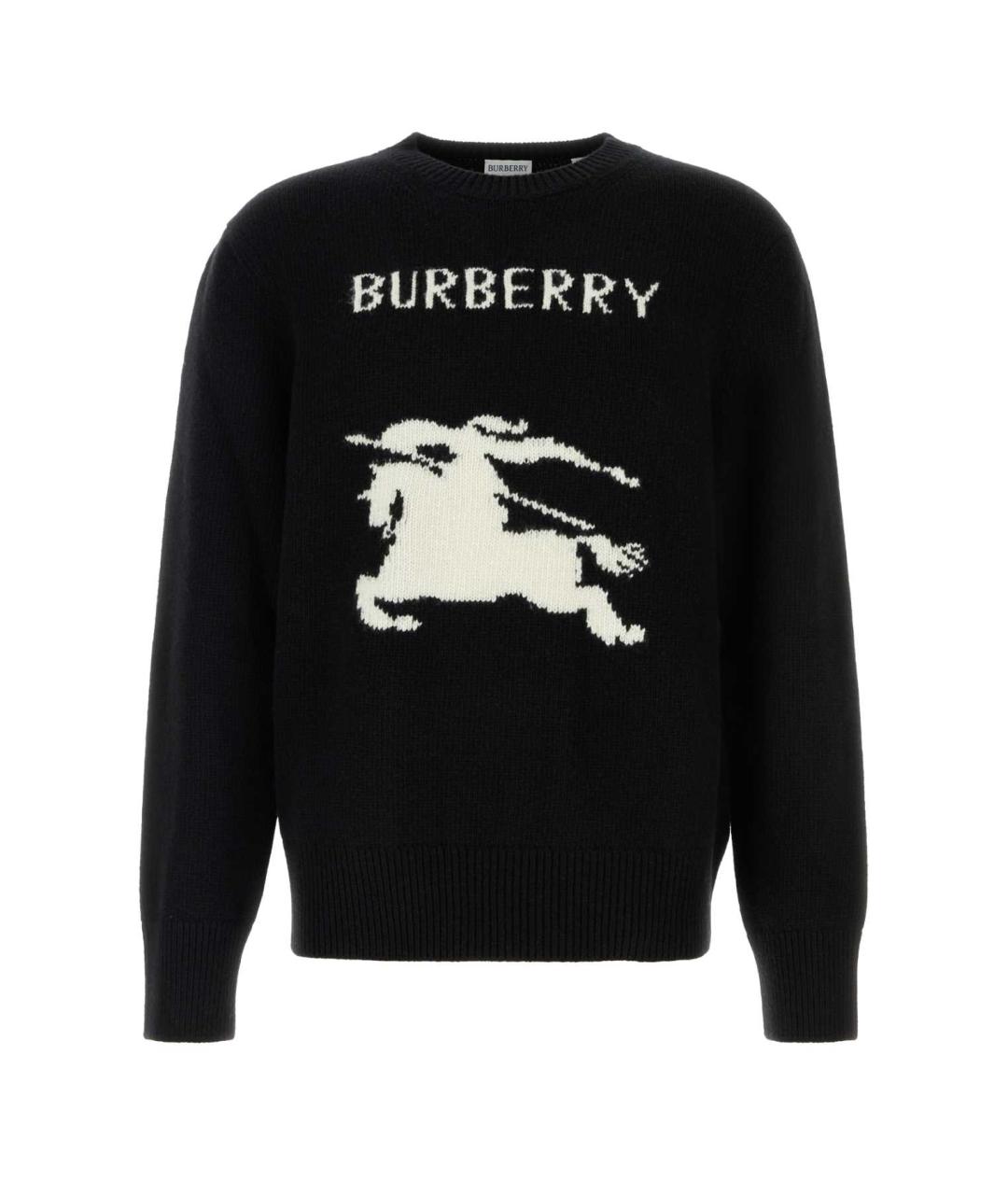 BURBERRY Черный шерстяной джемпер / свитер, фото 1