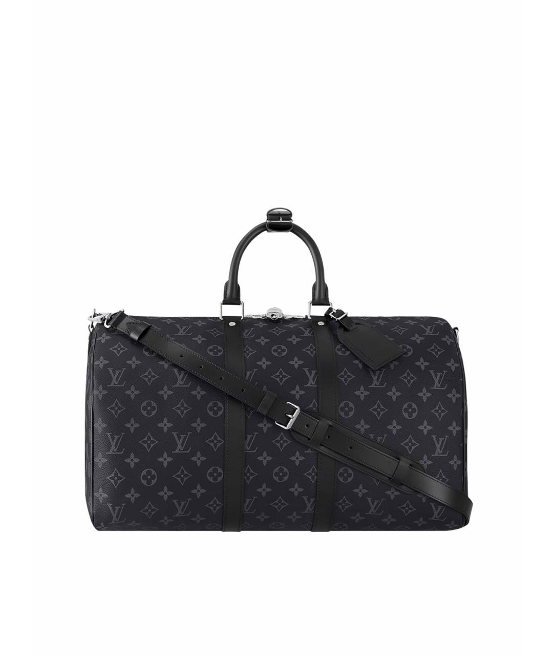 LOUIS VUITTON Черная дорожная/спортивная сумка из искусственной кожи, фото 1