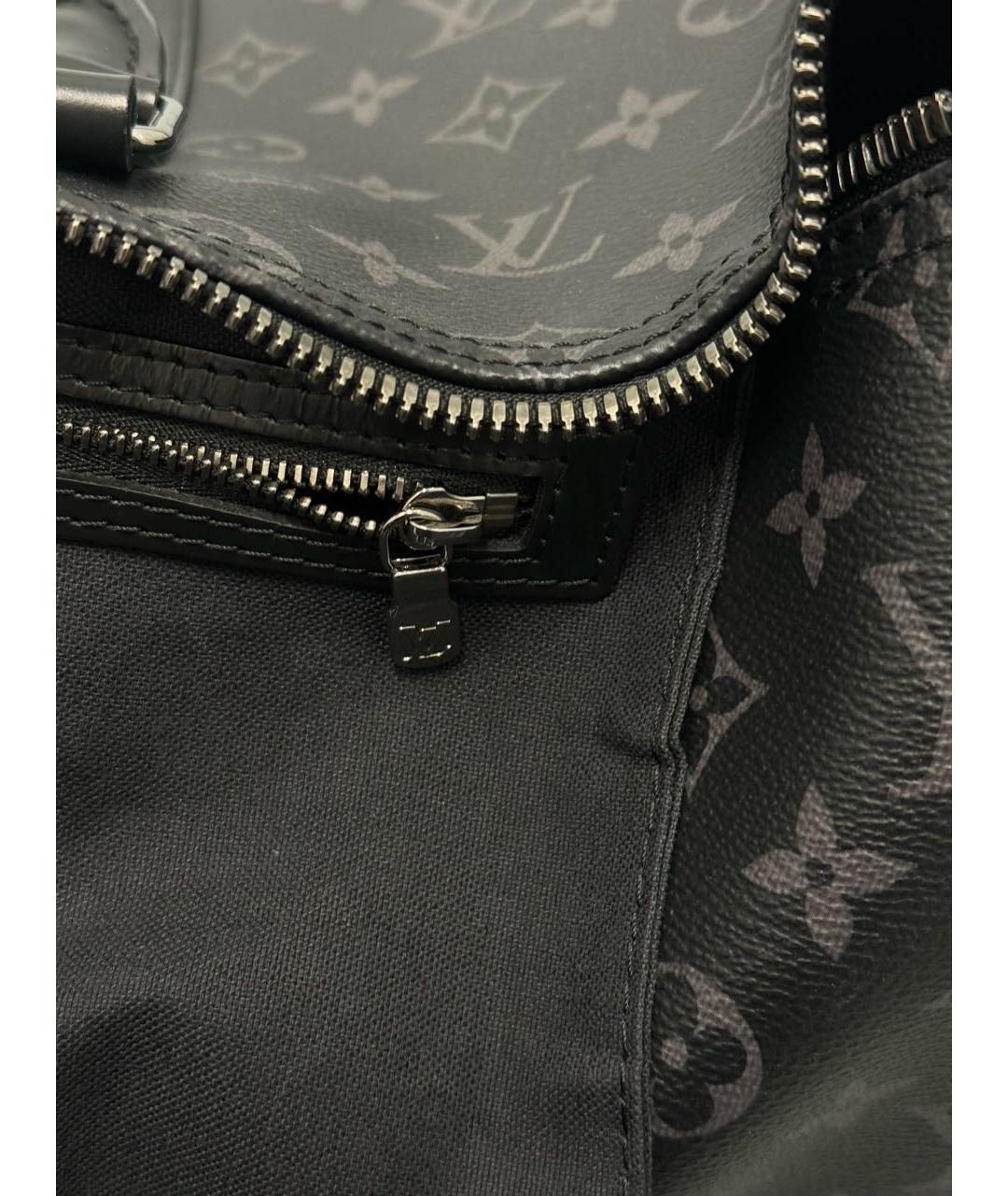 LOUIS VUITTON Черная дорожная/спортивная сумка из искусственной кожи, фото 4