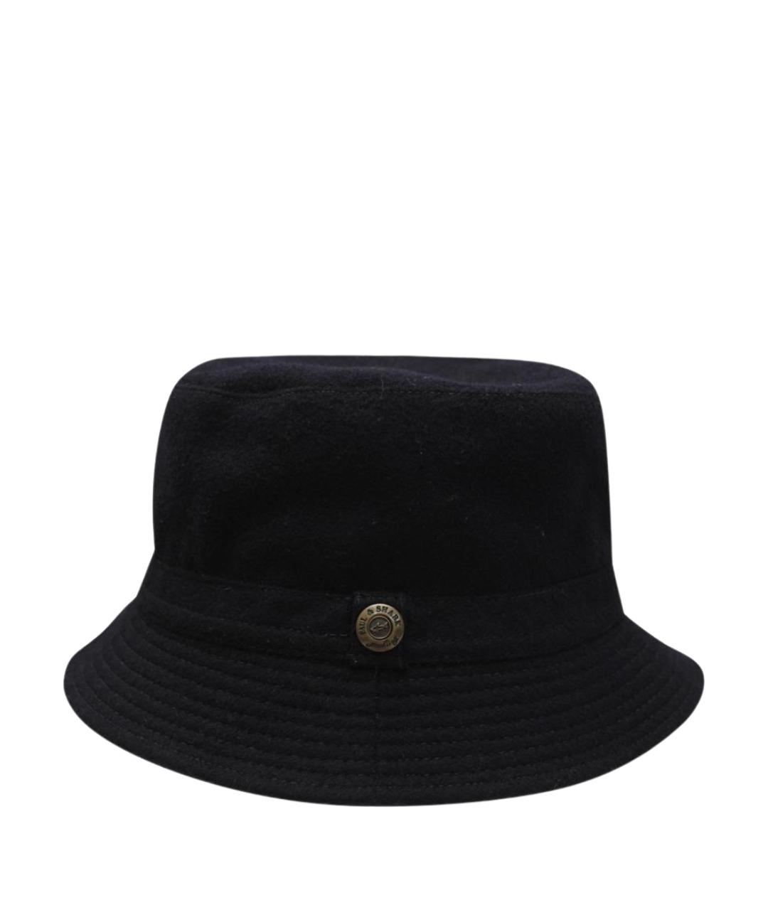 PAUL & SHARK Черная шерстяная шляпа, фото 1