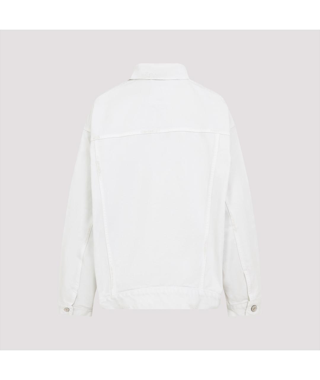 BALENCIAGA Белая хлопковая куртка, фото 2