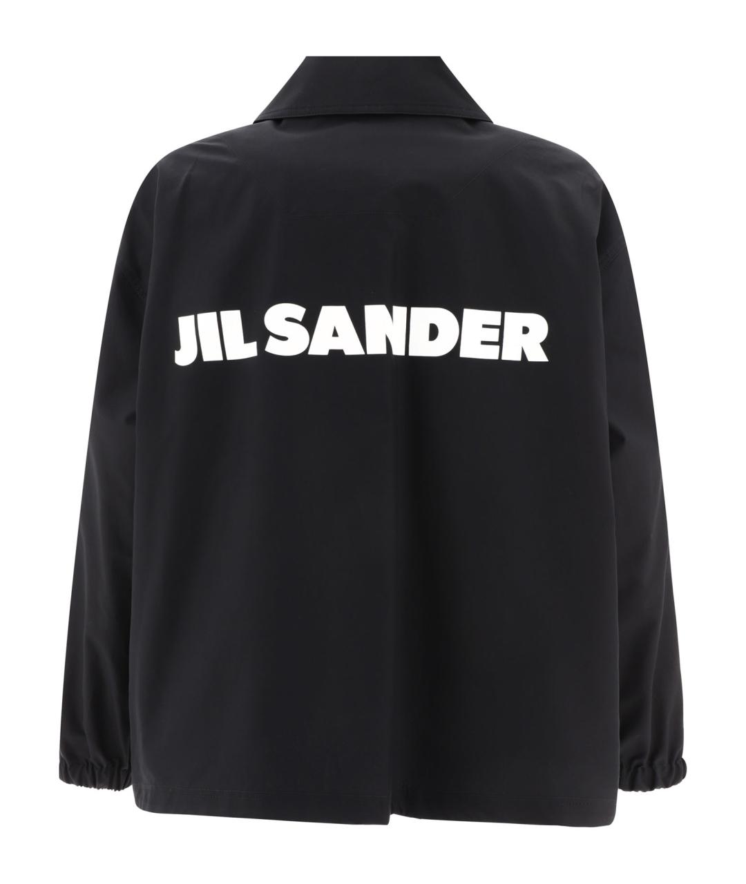 JIL SANDER Черная хлопковая куртка, фото 2