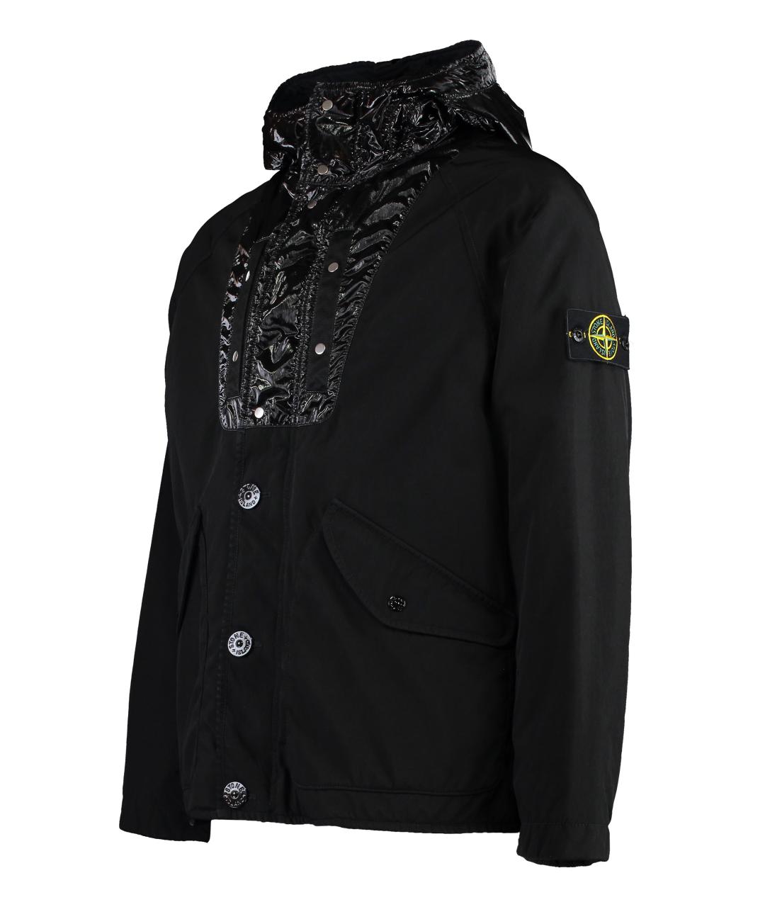 STONE ISLAND Черная полиэстеровая куртка, фото 3