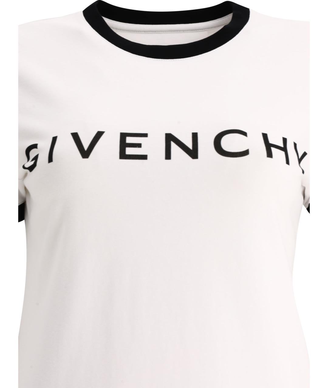 GIVENCHY Белая хлопковая футболка, фото 4