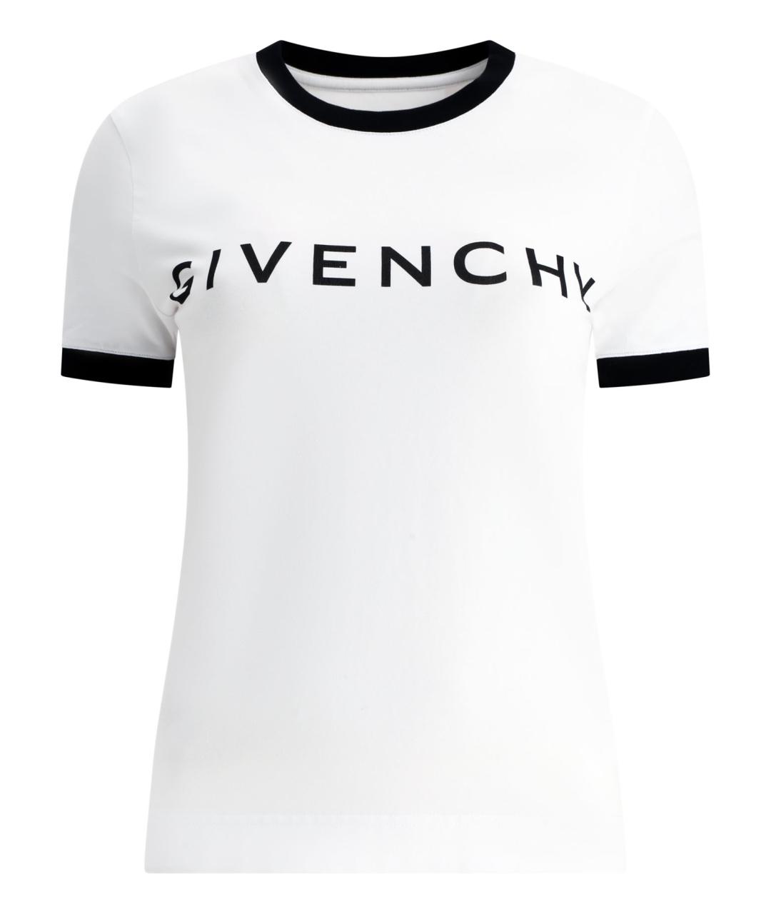 GIVENCHY Белая хлопковая футболка, фото 1