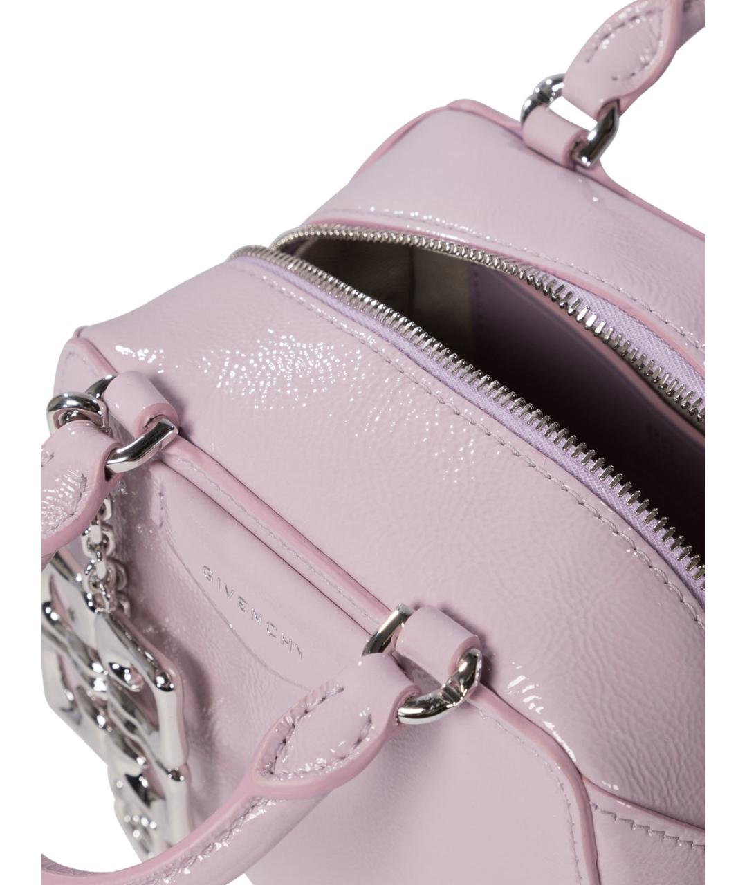 GIVENCHY Фиолетовая кожаная сумка с короткими ручками, фото 5