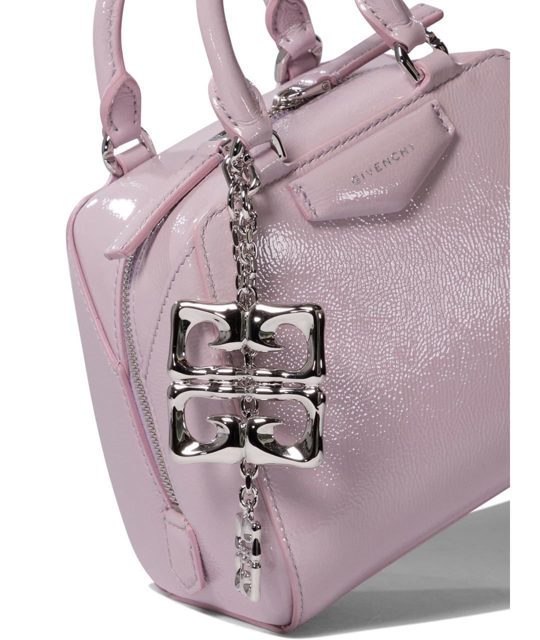 GIVENCHY Фиолетовая кожаная сумка с короткими ручками, фото 4