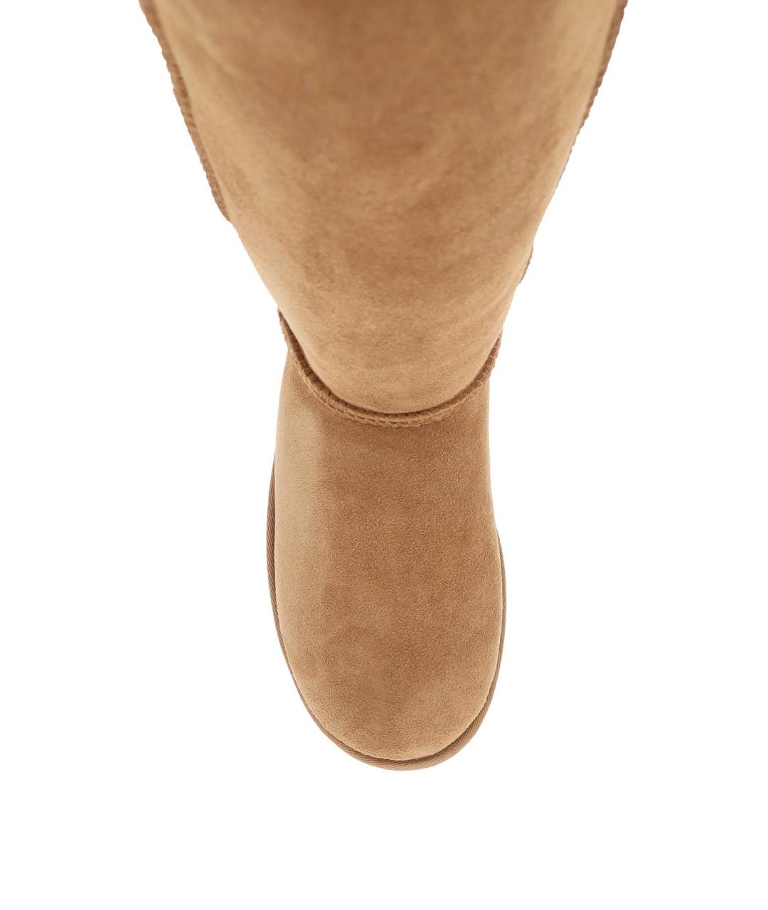 UGG AUSTRALIA Бежевые кожаные ботинки, фото 3