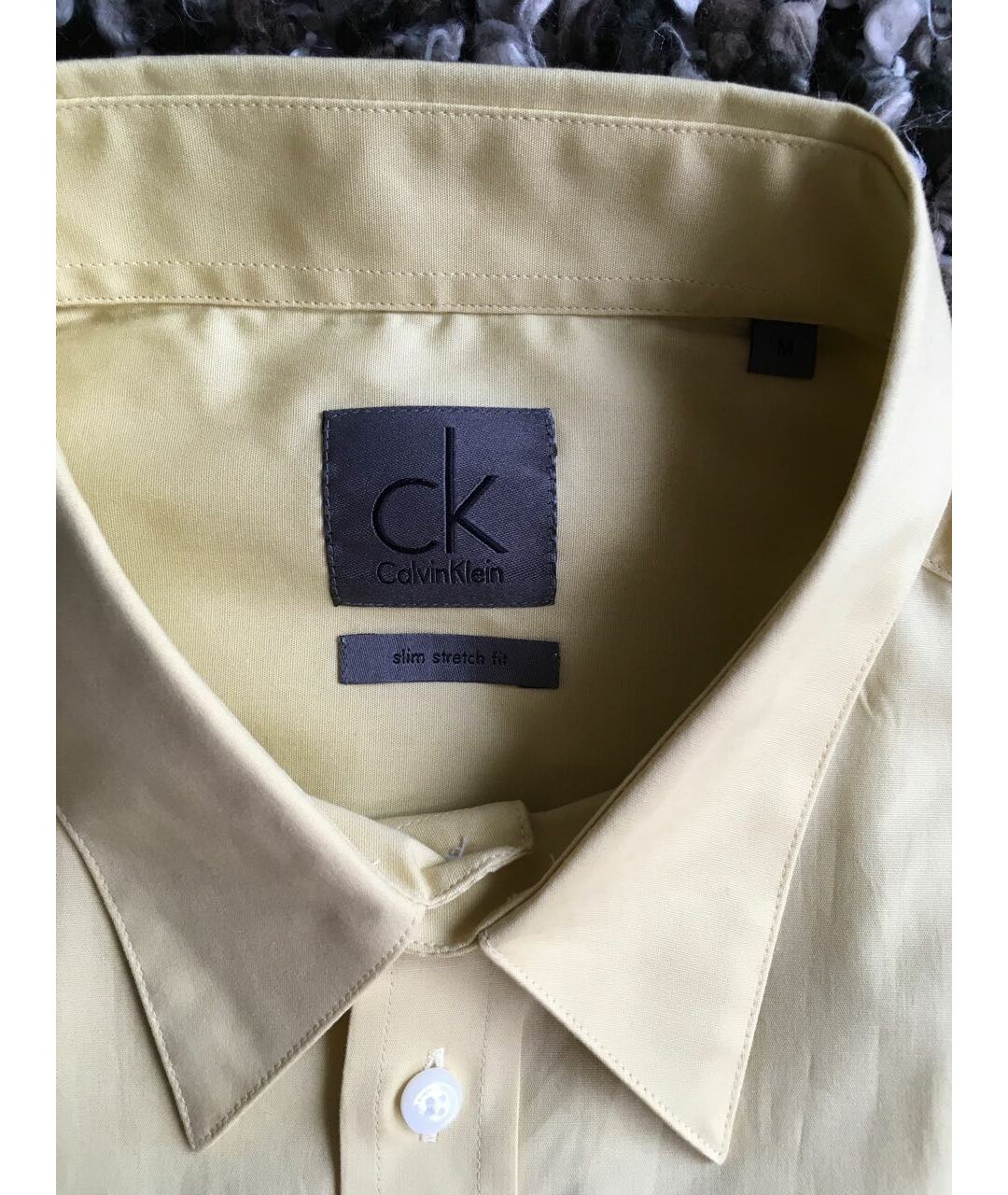 CALVIN KLEIN Желтая кэжуал рубашка, фото 3