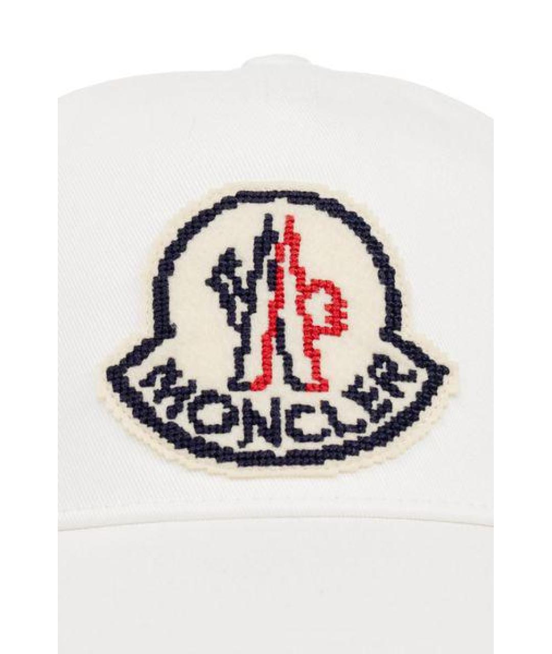 MONCLER Белая хлопковая кепка/бейсболка, фото 3