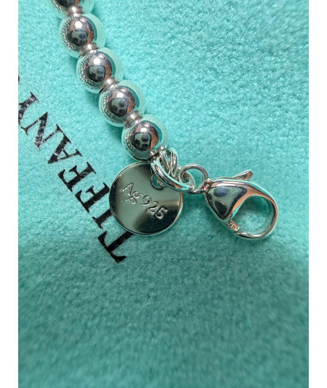 TIFFANY&CO Бирюзовый серебряный браслет, фото 7