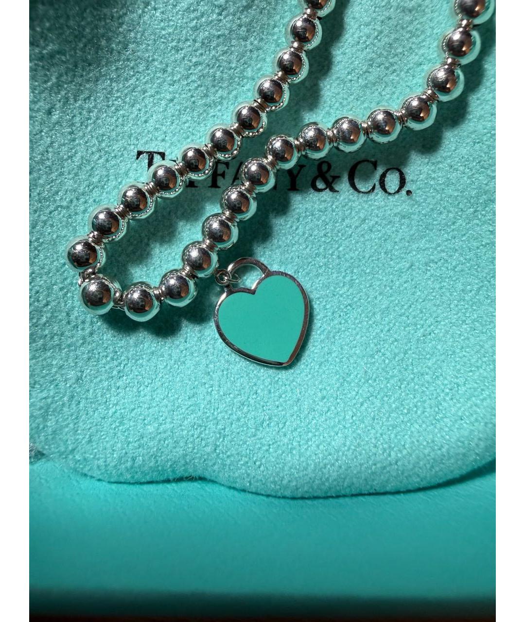 TIFFANY&CO Бирюзовый серебряный браслет, фото 5