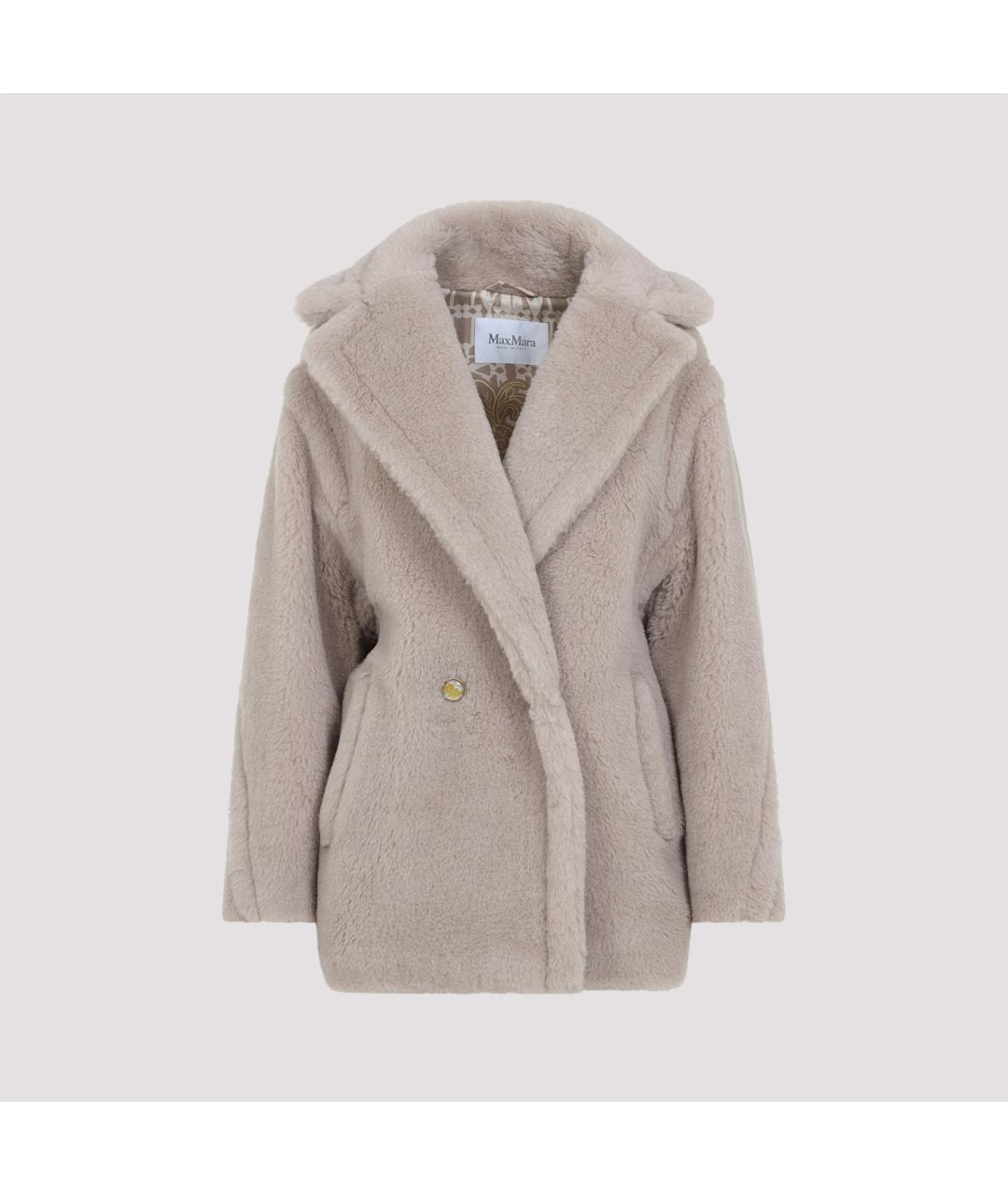 MAX MARA Бежевое шерстяное пальто, фото 2