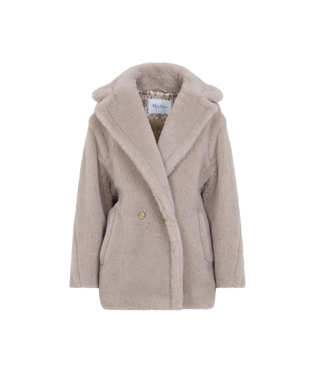 MAX MARA Бежевое шерстяное пальто, фото 1