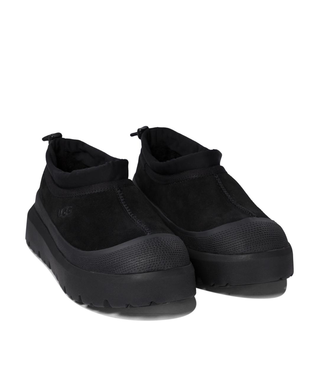 UGG AUSTRALIA Черные кожаные ботинки, фото 2