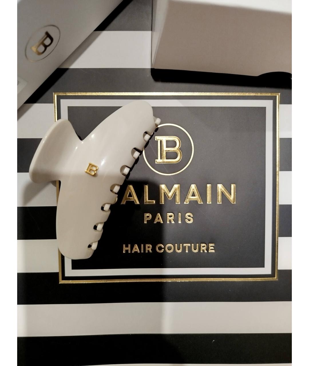 BALMAIN Белая заколка, фото 4