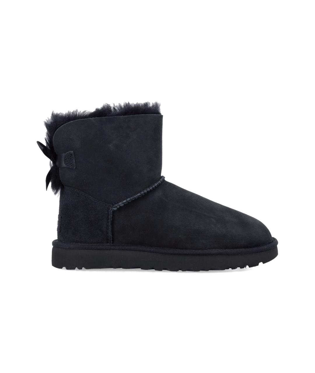 UGG AUSTRALIA Черные кожаные ботинки, фото 1