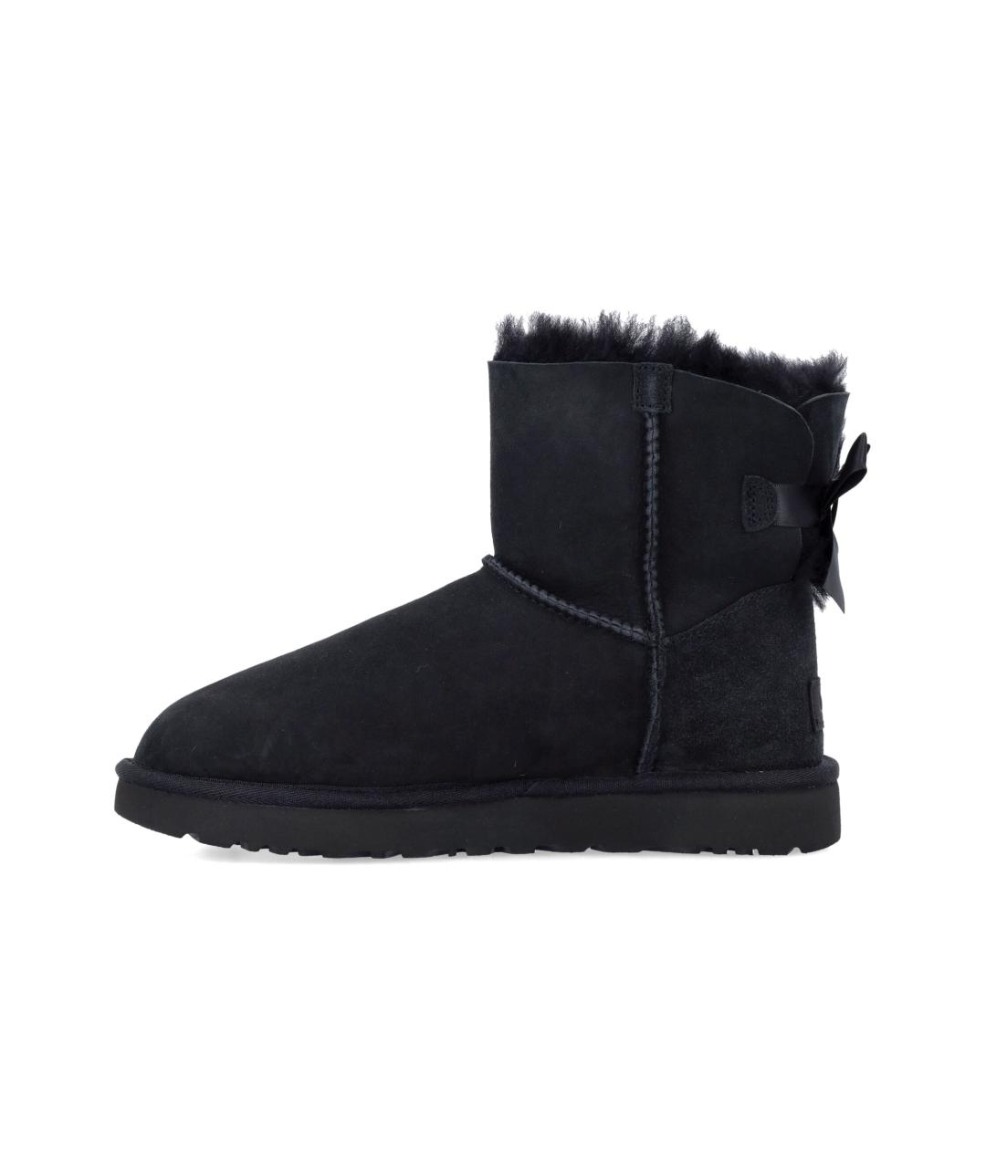 UGG AUSTRALIA Черные кожаные ботинки, фото 3