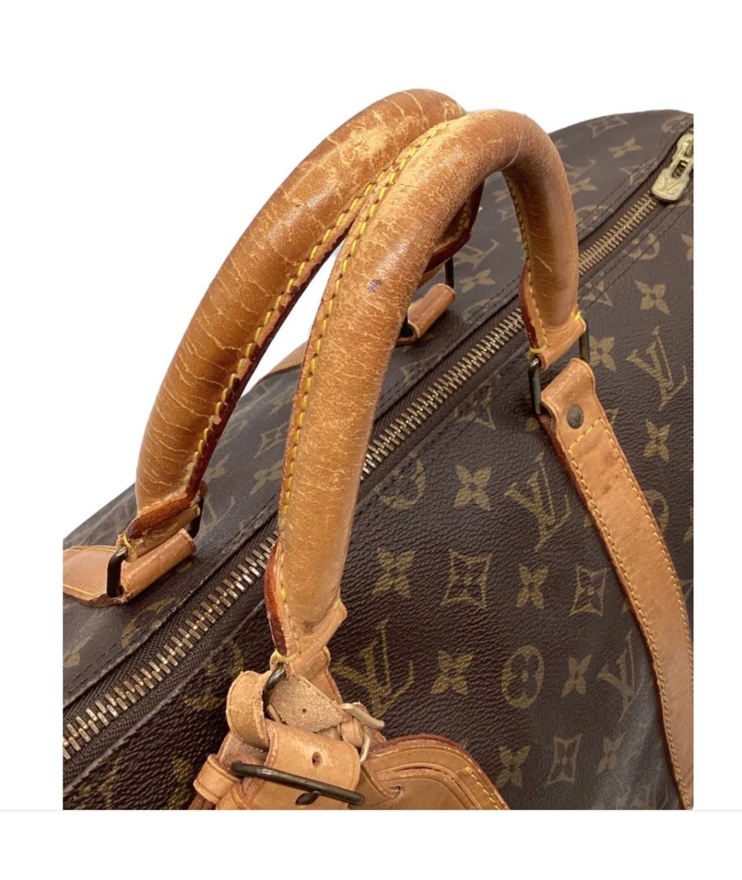 LOUIS VUITTON Коричневая дорожная/спортивная сумка, фото 5