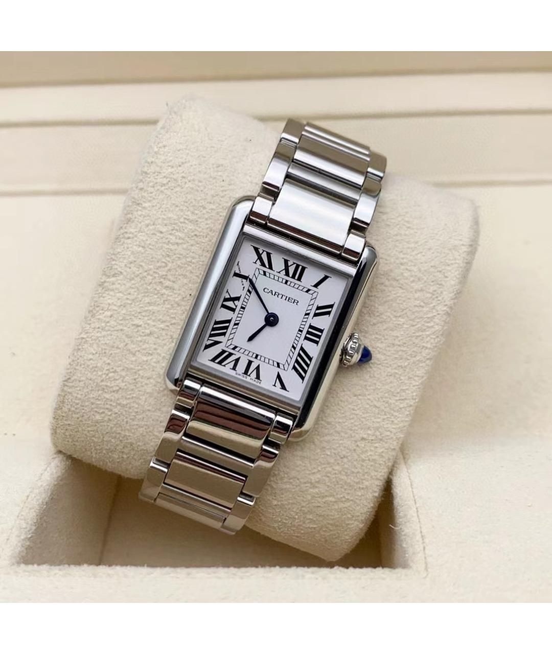 CARTIER Белые часы, фото 6