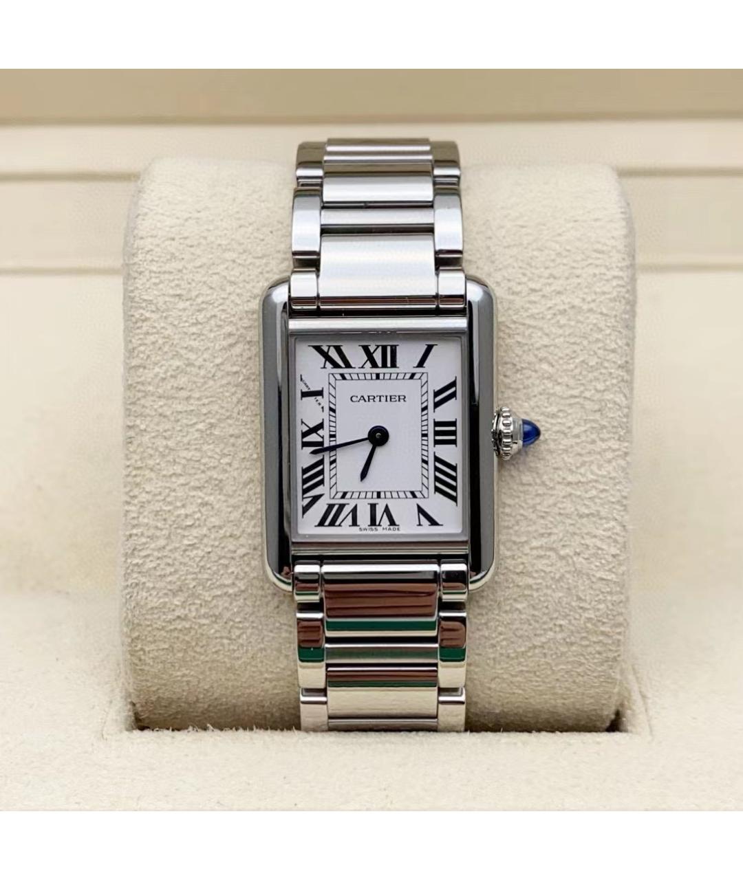 CARTIER Белые часы, фото 3