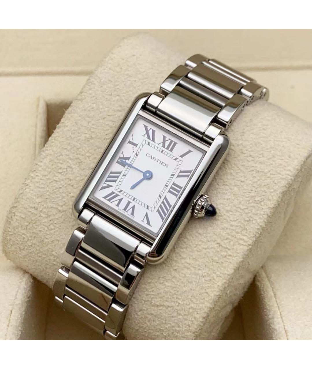 CARTIER Белые часы, фото 7