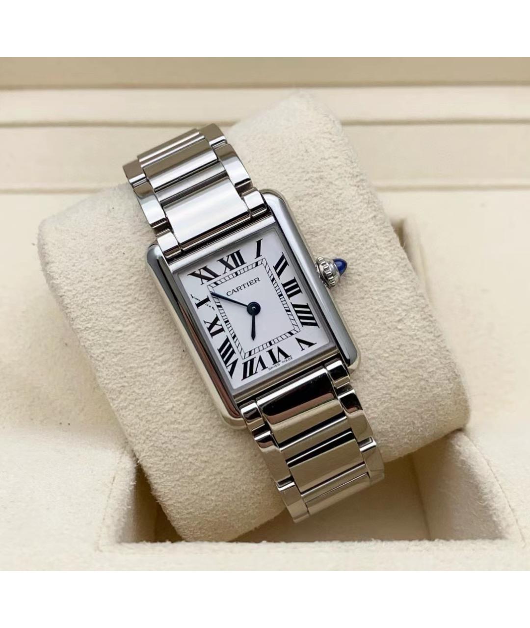 CARTIER Белые часы, фото 4