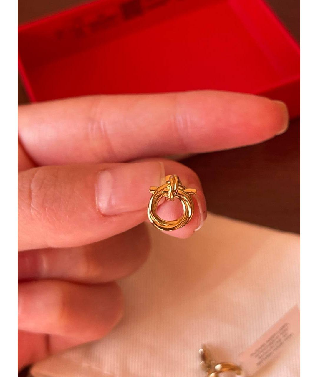 FERRAGAMO Золотые серьги, фото 2
