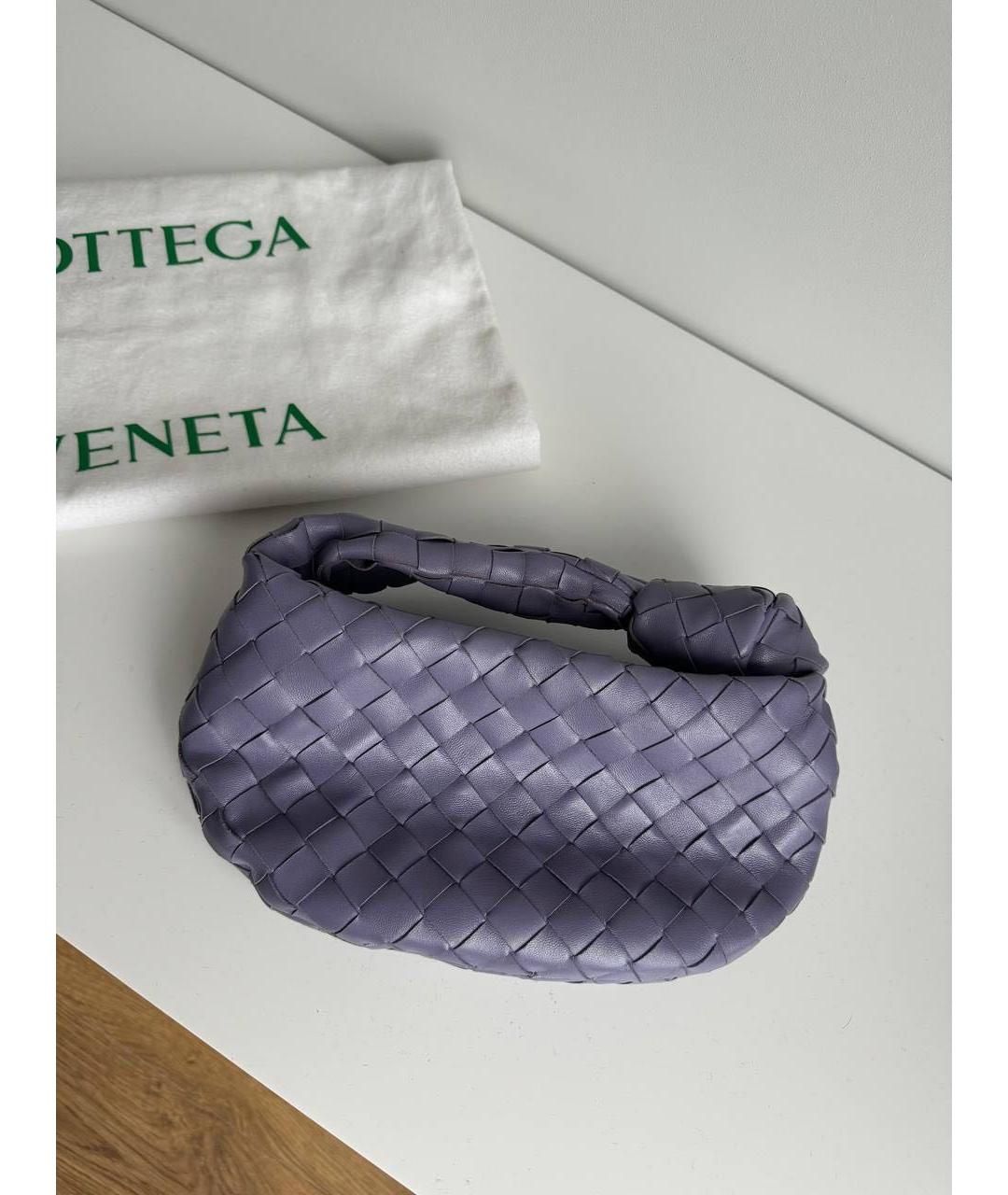 BOTTEGA VENETA Фиолетовая кожаная сумка с короткими ручками, фото 3