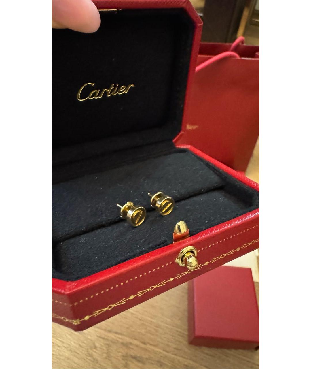 CARTIER Желтые серьги из желтого золота, фото 2