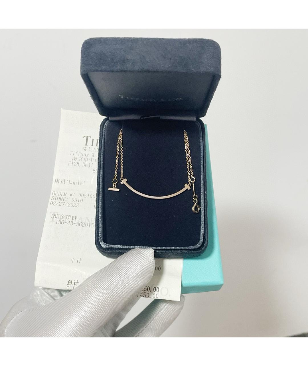 TIFFANY&CO Розовое колье из розового золота, фото 2